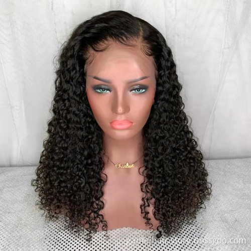 wholesale frontal custom wigs 100% human hair u part human hair wigs for black women water Wave transparent lace human hair wig